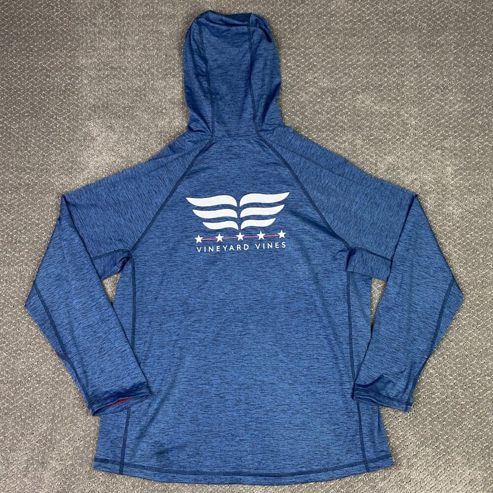 Vineyard Vines Performance Hoodie Men's Large Blue Stretch